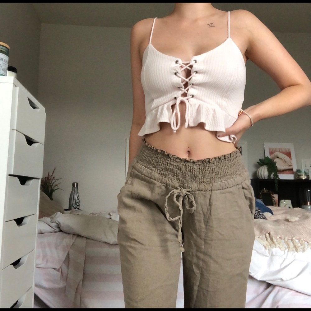 Linen blend pant✨
